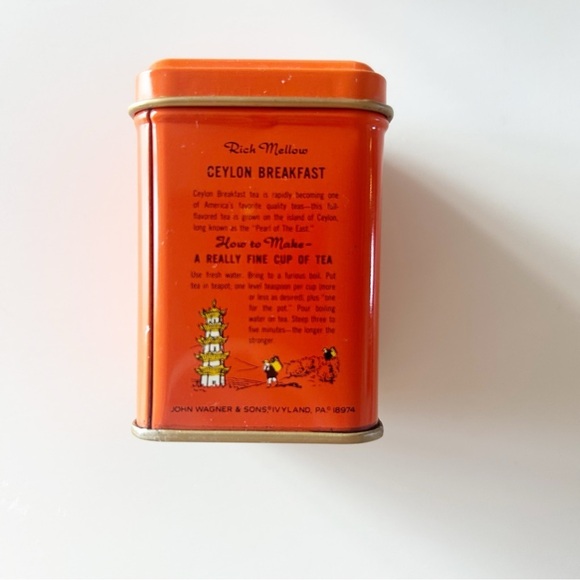 Vintage John Wagner & Sons Tea Tins Ceylon Breakfast Spice & Irish - Picture 4 of 10